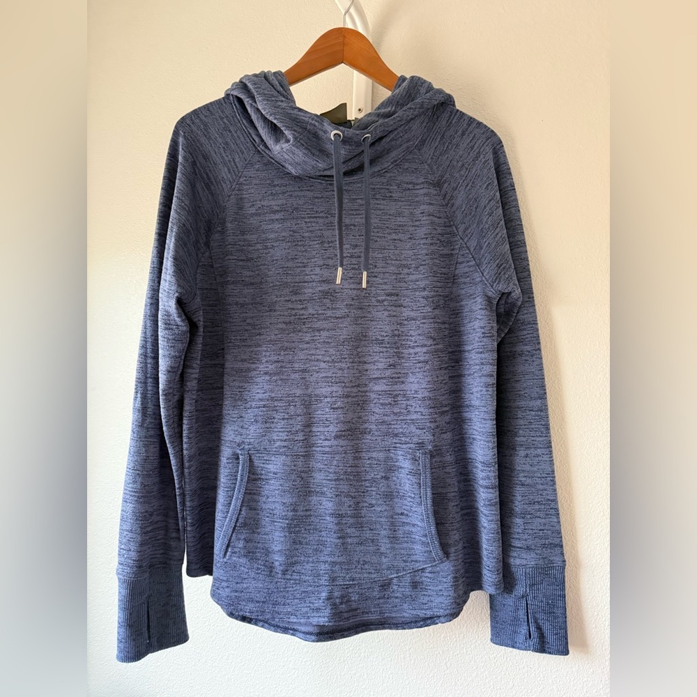 Athleta Heather Blue hooded top